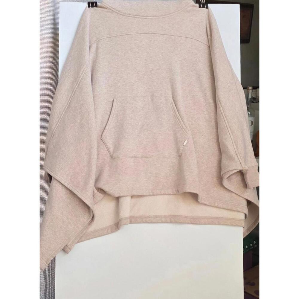 UGG Women Charlynne Poncho Double Knit Fleece Sweater Top Cape Oatmeal XS/S